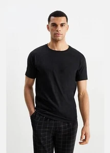 t-shirts für herren 4er Pack Schwarz 50% Baumwolle - Bild 1 von 2