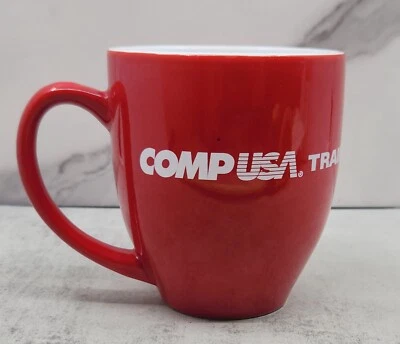 Vintage Comp USA Training Corporate Computer Superstore Red Mug - Image 1 of 4