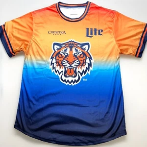 Detroit Tigers Soccer Jersey Adult Medium Orange Blue Tigres FC Comerica Park - Picture 1 of 3