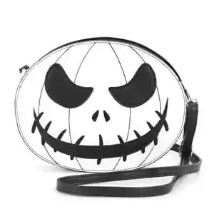 Glow in the Dark White Jack O Lantern Shoulder Bag - Picture 1 of 2