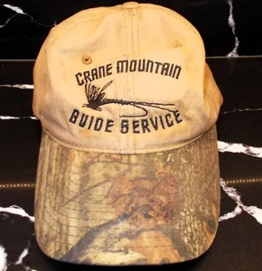 CRANE MOUNTAIN GUIDE SERVICE Sporting Goods hat / cap, green, adjustable strap! - Picture 1 of 3