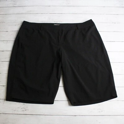 Apt. Bermuda de caminhada feminina Maxwell preta 9 plus size 22W - Imagem 1 de 4