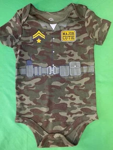 USA Army Major Cutie Camo Bodysuit/Vest 24 months - Picture 1 of 3