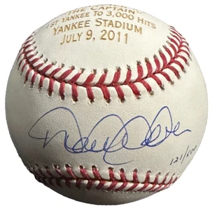 Derek Jeter Signed 3000th Career Hit Commemorative Baseball PSA/DNA/500 Yankees - Picture 1 of 5