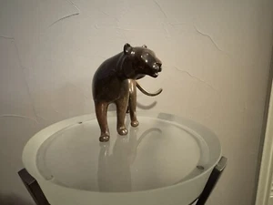 Loet Vanderveen Bronze Rare Tiger Sculpture-Brown Speckled Patina - Picture 1 of 5