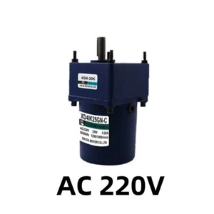 Motoriduttore AC 220V Coppia Alta 80kg Ingranaggio Metallo Reversibile Monofase 25W - Foto 1 di 7