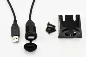 Adaptador USB Puerto Empotrable Panel Hembra A Tapón Y Masculino Volante - Picture 1 of 1