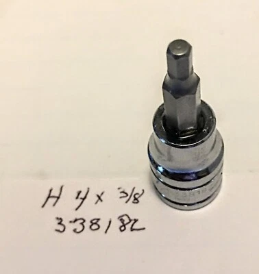 Kobalt H 4mm x 3/8" Dr Hex Bit Socket 338182  Free Shipping - Image 1 of 2