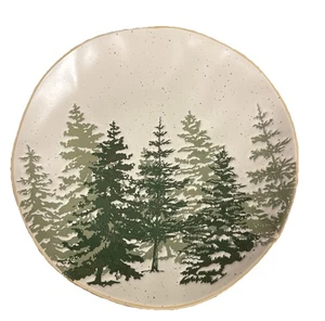 Eli & Ana Evergreen Forest Trees 4er Set Speiseteller 8,5" Weihnachten Winter 2022 - Bild 1 von 3