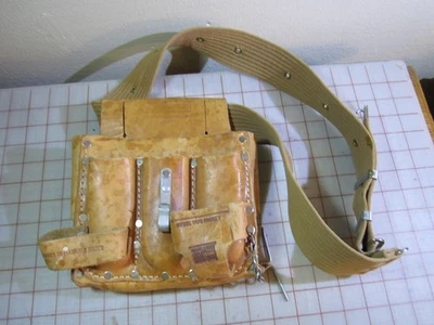 Bolsa de cinturón de herramientas artesanal de cuero vintage No. 945477 Foto 1 de 4