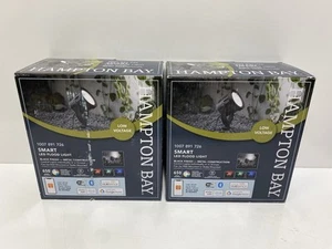 Lot Of (2) Hampton Bay LED SMART Flood Light Low Voltage 650 Lumens 1007891726 - Picture 1 of 5