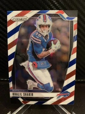 2024 prizm football khalil shakir red white blue #31 bills - Image 1 of 2