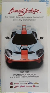Barrett-Jackson Auction Catalog 2023 Palm Beach Florida Full Color Complete List - Picture 1 of 2