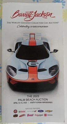 Barrett-Jackson Auction Catalog 2023 Palm Beach Florida Full Color Complete List - Image 1 of 2