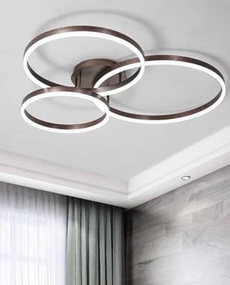 Eurofase Veranda 3 Anillos Techo o Pared LED Luz de Montaje en Llamas 24.5"x19.75"x4" Foto 1 de 4