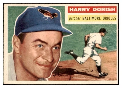 1956 TOPPS #167 HARRY DORISH ORIOLES NR-MT GRAY SET BREAK 495684 (KYCARDS) - Image 1 of 2