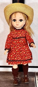 1965 VOGUE bambola LOVE ME LINDA 15" grandi occhi tristi goccia vestiti originali - Foto 1 di 8