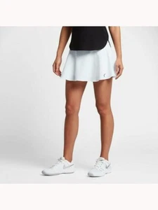 NIKE Womens Ivory Moisture Wicking Micro Mini Active Wear A-Line Skort XL - Picture 1 of 9