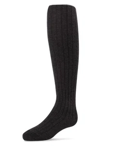 Ribbed Cotton Blend Basic Non-Binding Infant Tights - Picture 1 of 19
