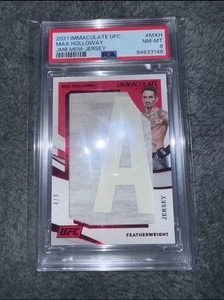 2021 Panini UFC Immaculate Max Holloway jersey /9 Jumbo Patch - Picture 1 of 1