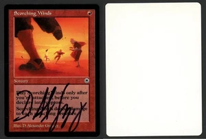 ***Scorching Winds Artist Proof Signed MTG Portal D Alexander Gregory Kid Icarus - Picture 1 of 1