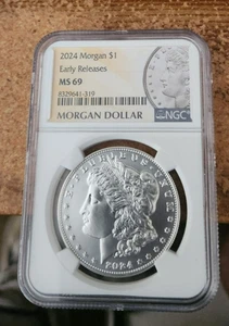 2024 Morgan Silver Dollar NGC MS 69 Early releases - Picture 1 of 2