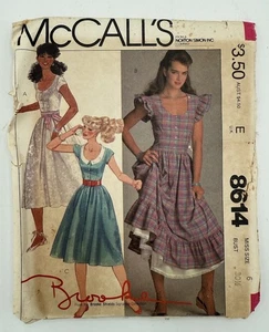 McCalls 1983 Brooke Shields Schnittmuster #8693 Kleid Größe 6 Brustumfang 30,5 Hüfte 32,5 - Bild 1 von 2