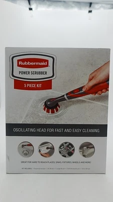 Kit de 5 piezas de fregadora eléctrica Rubbermaid cabezal oscilante limpieza doméstica rápida fácil Foto 1 de 4