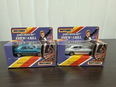 LOT of 2 Matchbox James Bond 007 A View To A Kill Rolls Royce+Renault NIP - Image 1 of 4