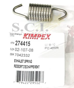 Polaris Snowmobile Exhaust Spring L 2" x Dia" 5/8" x 7/8" C 2004-present Models - Picture 1 of 1