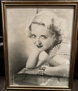 Bette Davis Signed Inscribed Vintage Photo- Framed "We Have The Stars" - Picture 1 of 5