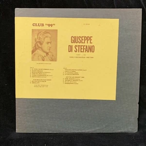 GIUSEPPE DI STEFANO - Early Recordings 1942/1944 & 1949 - CLUB 99 LTD ED LP - Picture 1 of 4