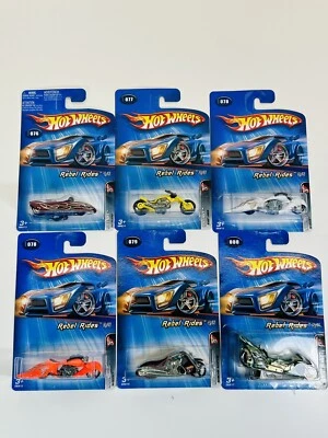 Hot Wheels Rebel Rides Motorcycles Complete Set Plus Variant 2005 #77-80 - Image 1 of 4