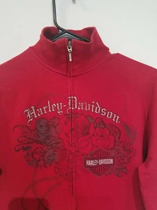 Harley-Davidson Orlando Fl USA Red Maroon Sweat Jacket Size M - Bild 1 von 6