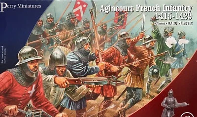 Perry Agincourt French Army 1415 - 1429 Infantry • 1 Sprue • 12 Minis - Image 1 of 4
