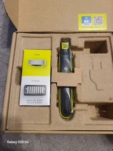 Philips Norelco QP2520/90 Black Green OneBlade Hybrid Electric Trimmer & Shaver - Picture 1 of 3
