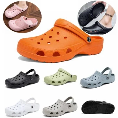 LADIES CLOGS MULES SLIPPERS NURSING GARDEN BEACH SANDALS HOSPITAL RUBBER SHOES - Immagine 1 di 4