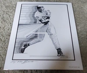 1991 FRANK THOMAS 9X11 WILLIAM BURITA LITHOGRAPH (50/990) LOOK - Picture 1 of 3