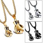 Gold Silver Balck Stainless Steel Chain Choker Necklace Boxing Glove Pendant