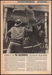 THE CALIFORNIANS__Anuncio comercial original de 1959/promoción del oeste de televisión__RICHARD COOGAN - Imagen 1 de 1