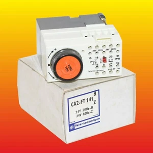 CA2-FT141 TELEMECANIQUE TIME RELAY 2NO+2NC 10A/500VAC 24V/50Hz-B 24V/60Hz-Z - Picture 1 of 5