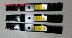 set of 3 Lawnmower mulching Predator blades to fit Toro Wheel Horse 54" - Picture 1 of 1