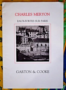 CHARLES MERYON EAUX-FORTES SUR PARIS ETC PRINTS GARTON & CO CATALOGUE - Picture 1 of 1
