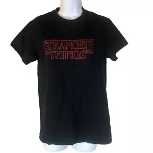 Stranger Things Logo T-Shirt Top Tee Netflix Horror Retro 80s 1980s Sci Fi Small - Picture 1 of 3