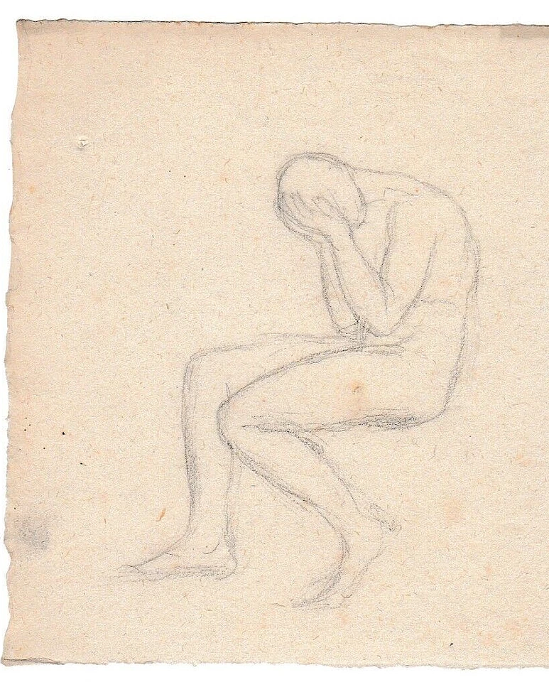 DESSIN ANCIEN MICHEL DUMAS FOND D'ATELIER ELEVE D'INGRES - Photo 1/1