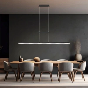 Zugpendellampe Hängeleuchte Esstischlampe dimmbar LED höhenverstellbar H 150 cm - Bild 1 von 12