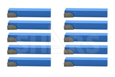 Shars 10pcs 3/8" AR Style C6 Grade Carbide Tipped Tool Bits New !{ - Image 1 of 3