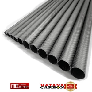 Tubo de fibra de carbono mate 1 x 3k OD 19mm x ID 17mm x longitud 500mm (envuelto en rollo) - Imagen 1 de 9