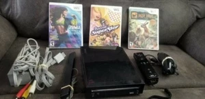 Nintendo Wii 512MB Black Console - Picture 1 of 3