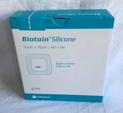 COLOPLAST Biatain Silicone 10 x 10cm - Silicone Wound dressing - with soft adhesion